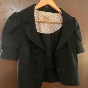 Juicy Couture Black, Short Sleeved Blazer